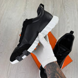 Hermes Men’s Black & White Bouncing Sneakers - 46 (Fit 11.5/12)