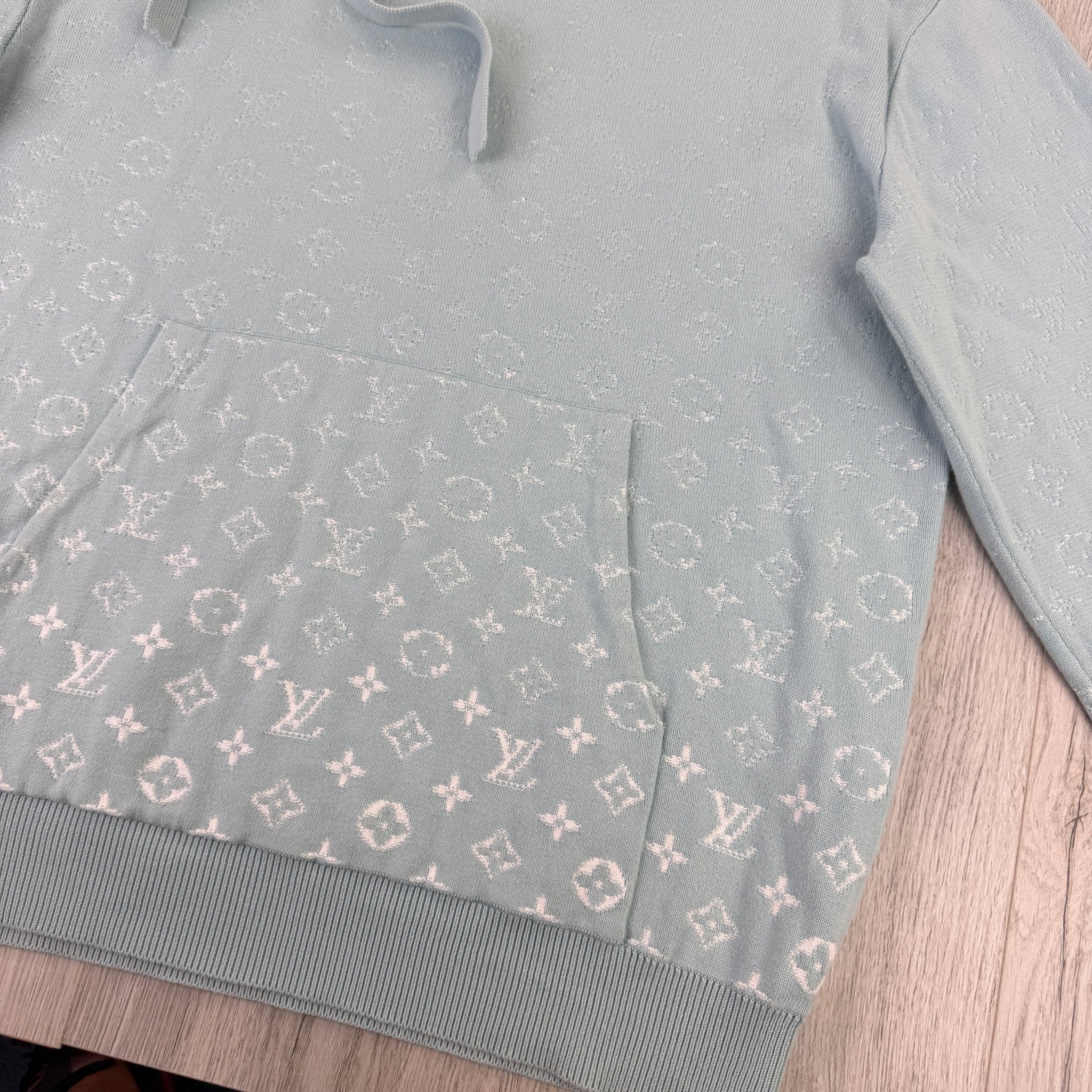Louis Vuitton Men’s Baby Blue Monogram Gradient Pullover Hoodie - Medium - Morely TrendsLouis Vuitton Type here:)