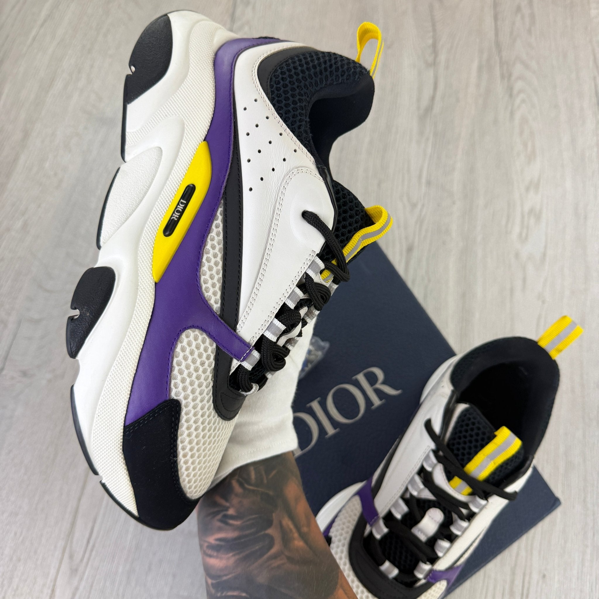 Dior B22 Men’s Purple Yellow White Runners - 42 (Fit Uk 7.5) - Morely TrendsDior Type here:)