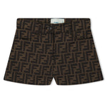 Fendi Logo Print Canvas Shorts Juniors - Morely TrendsFendi Type here:)