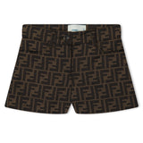 Fendi Logo Print Canvas Shorts Juniors - Morely TrendsFendi Type here:)