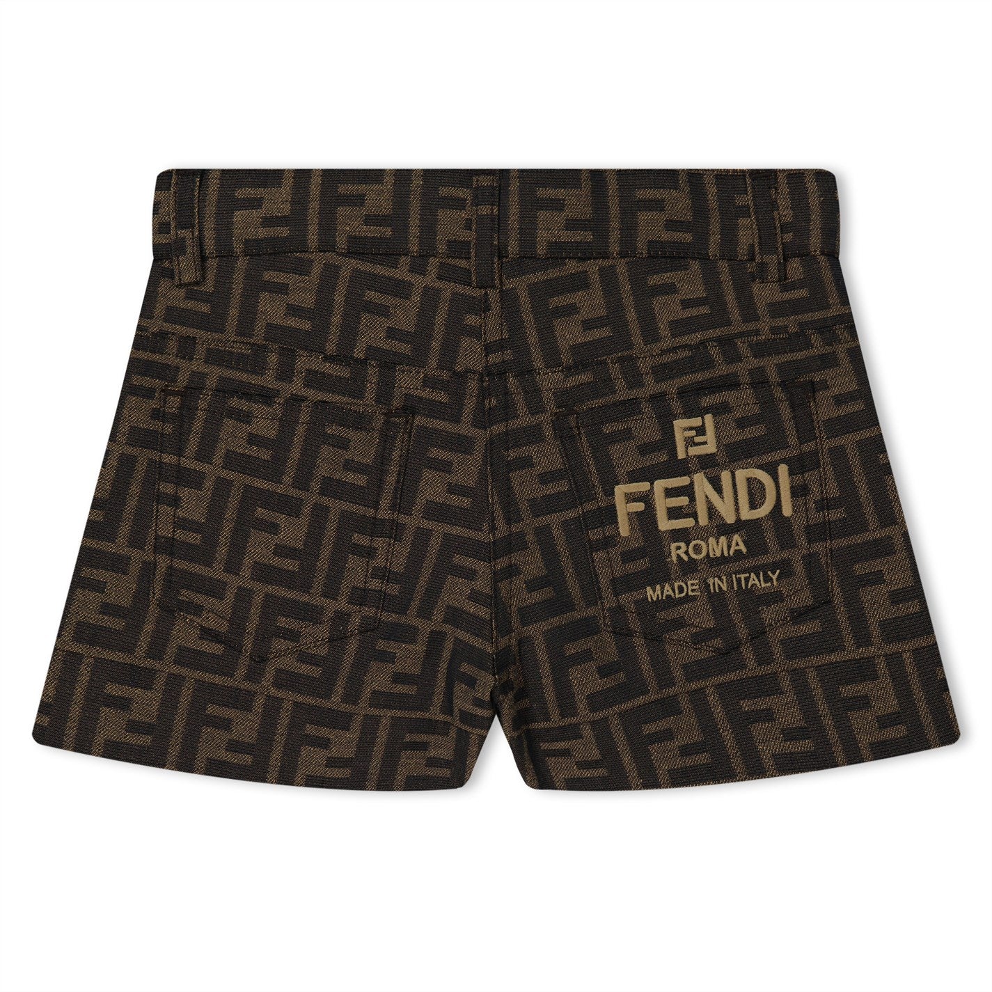 Fendi Logo Print Canvas Shorts Juniors - Morely TrendsFendi Type here:)