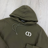 Dior Men’s Khaki Green Pullover Hoodie - XL Slim