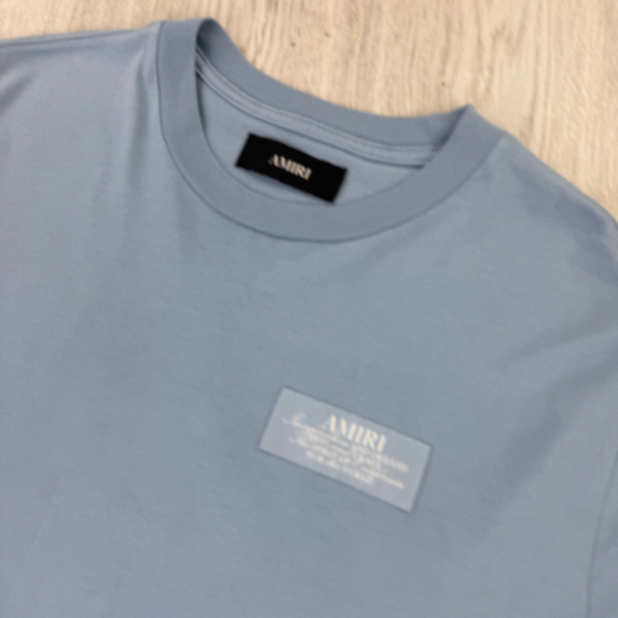 Amiri Men’s Baby Blue T-shirt - Large - Morely TrendsAmiri Type here:)