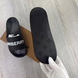 Burberry Logo Men’s Black Sliders