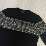 Fendi Men’s Black Crewneck Jumper - Small Slim