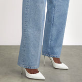 Christian Louboutin Women’s White Kate 120 Patent Leather Pumps