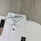 Stone Island Men’s White Short-sleeve Polo - Large - Morely TrendsStone Island Type here:)