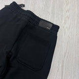 Amiri Men’s Black Cotten Logo Printed Drawstring Shorts