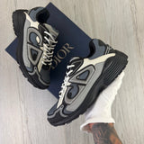 Dior B30 Men’s Blue Grey / White / Black Trainers - 41 (Uk 7)