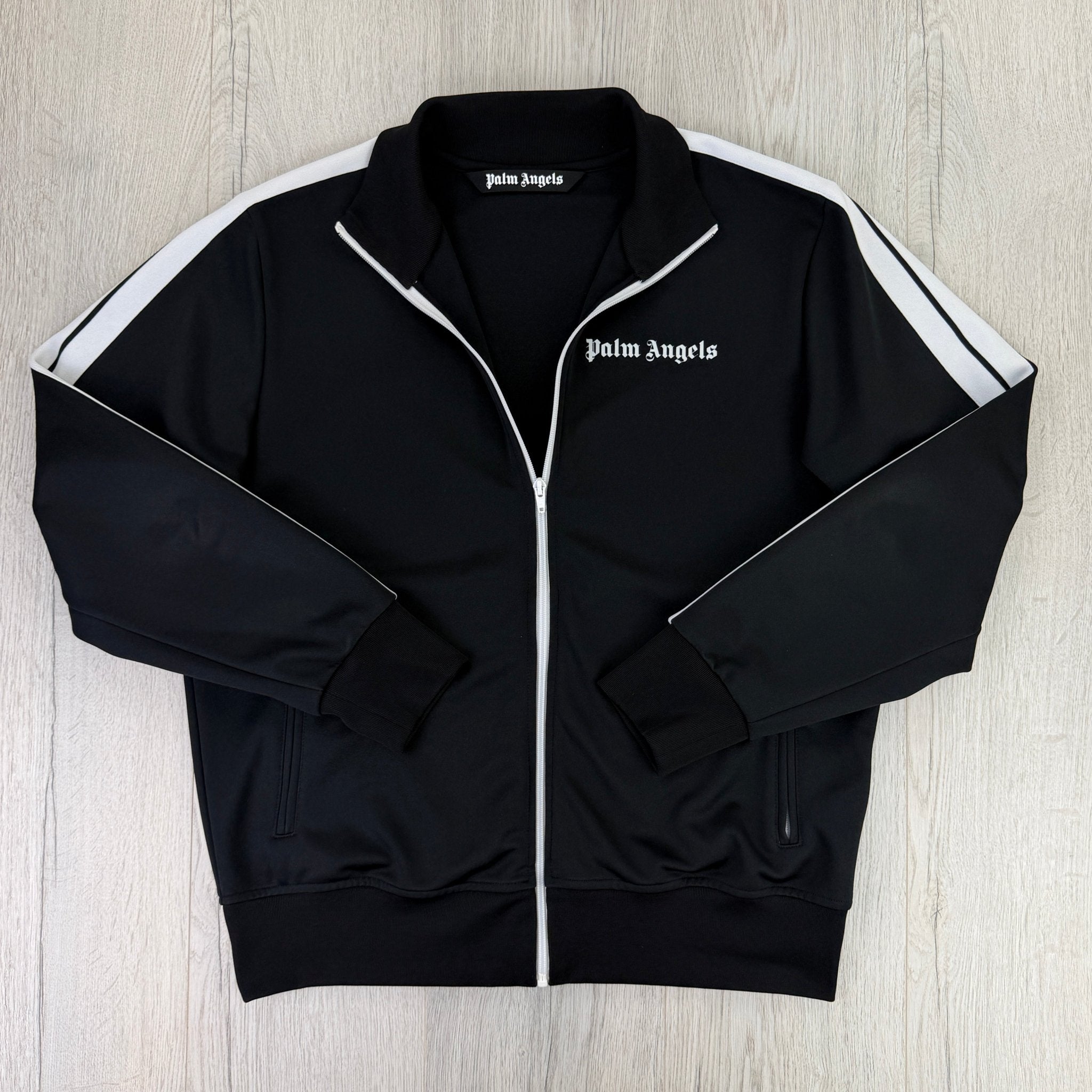 Palm Angels Men’s Zip-up Black Track Jacket - XL Slim - Morely TrendsPalm Angels Type here:)