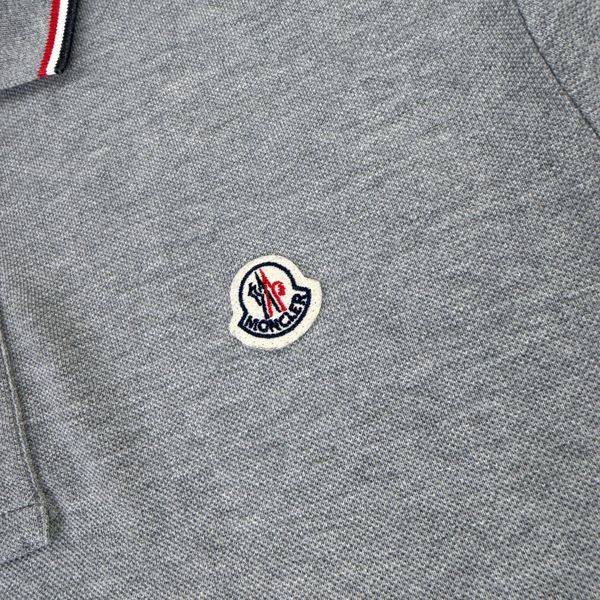 Moncler Men’s Grey Polo Shirt - Large Slim - Morely TrendsMoncler Type here:)