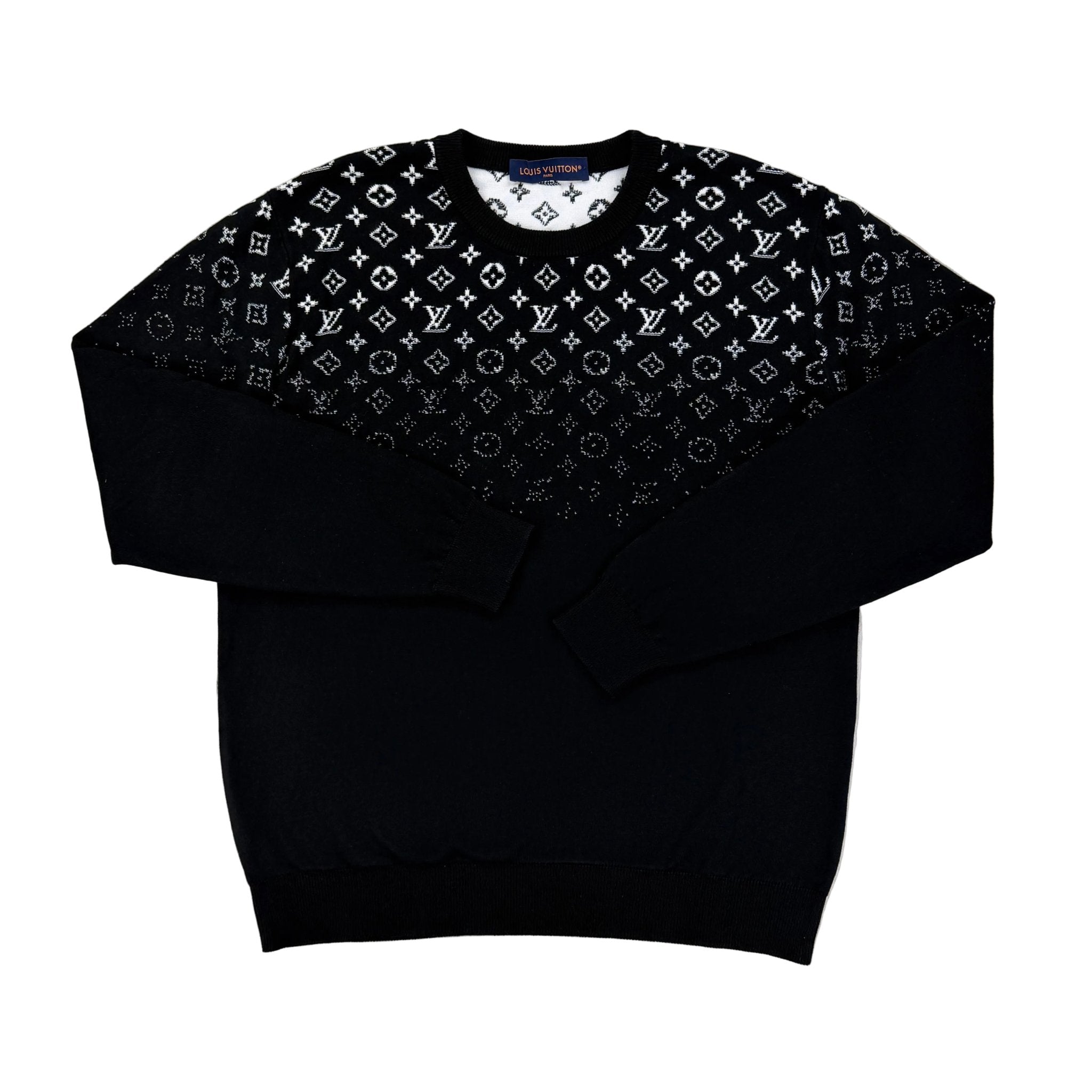 Louis Vuitton Men’s Black Gradient Crewneck Jumper - XL - Morely TrendsLouis Vuitton Type here:)
