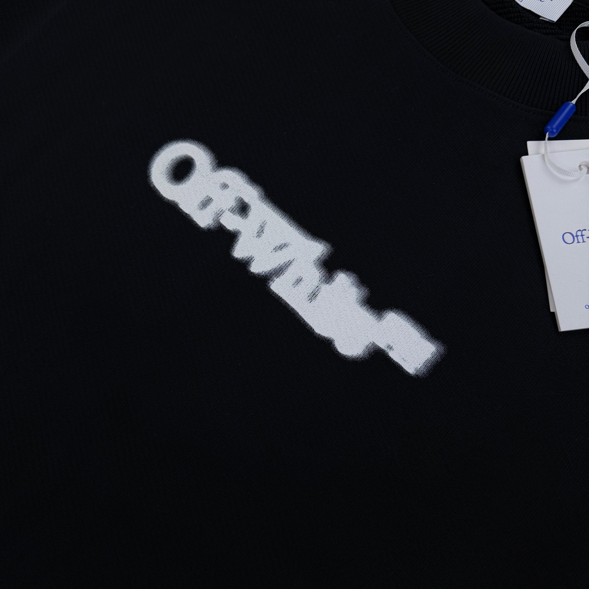 Off White Men’s Black Crewneck Jumper - Oversized Fit - Morely TrendsOff white Type here:)
