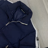 Palm Angels Men’s Navy Track Down Puffer Jacket - Small