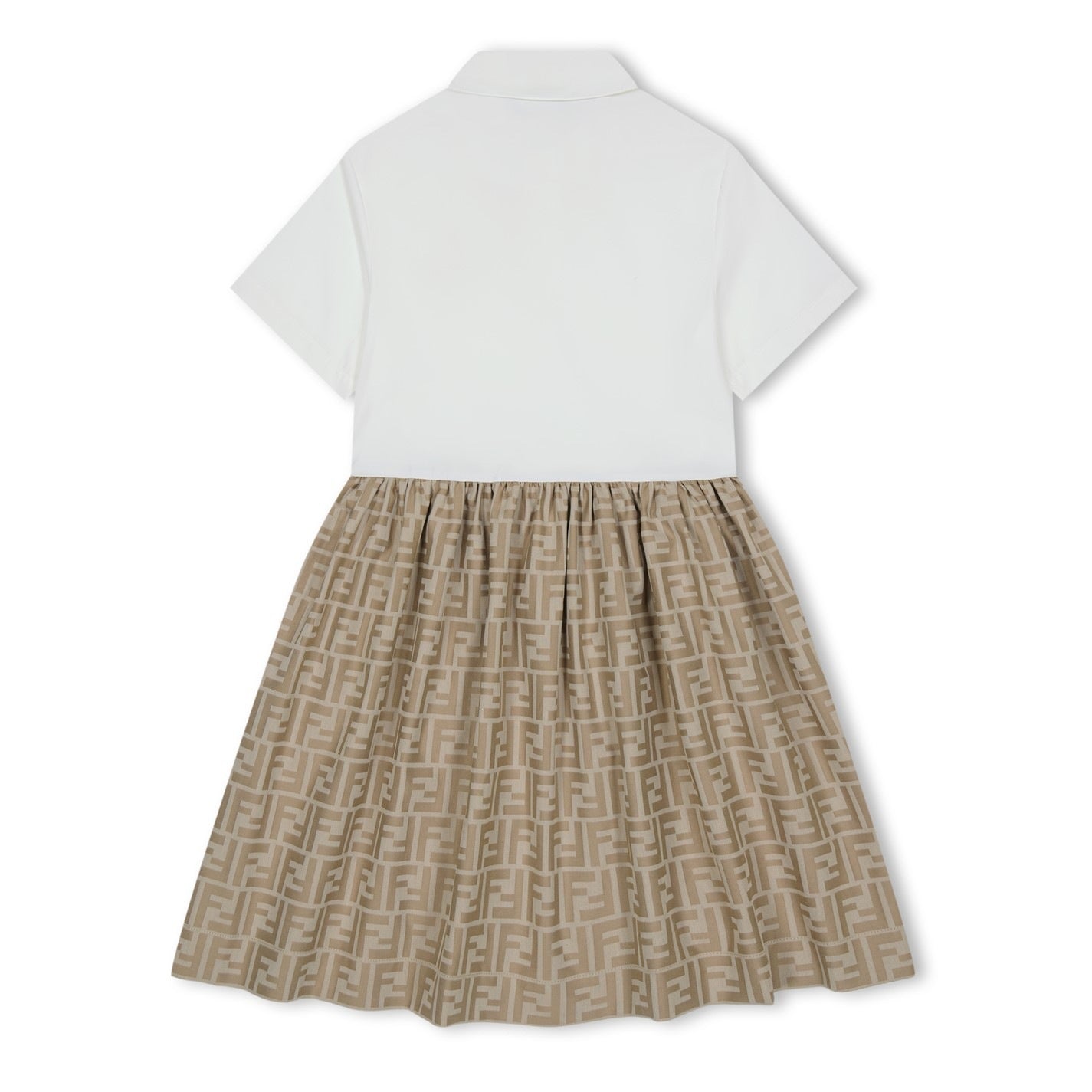 Fendi Beige Poplin Junior Dress