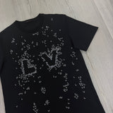 Louis Vuitton Men’s LV Spread Embroidery Black T-Shirt - XL