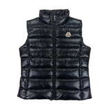 Moncler Women’s Black Ghany Quilted Down Vest Gilet - Size 4