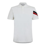 Moncler Tricolour Trimmed Cotton Piquet T-Shirt