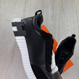 Hermes Men’s Black & White Bouncing Sneakers - 46 - Morely TrendsHermes Type here:)