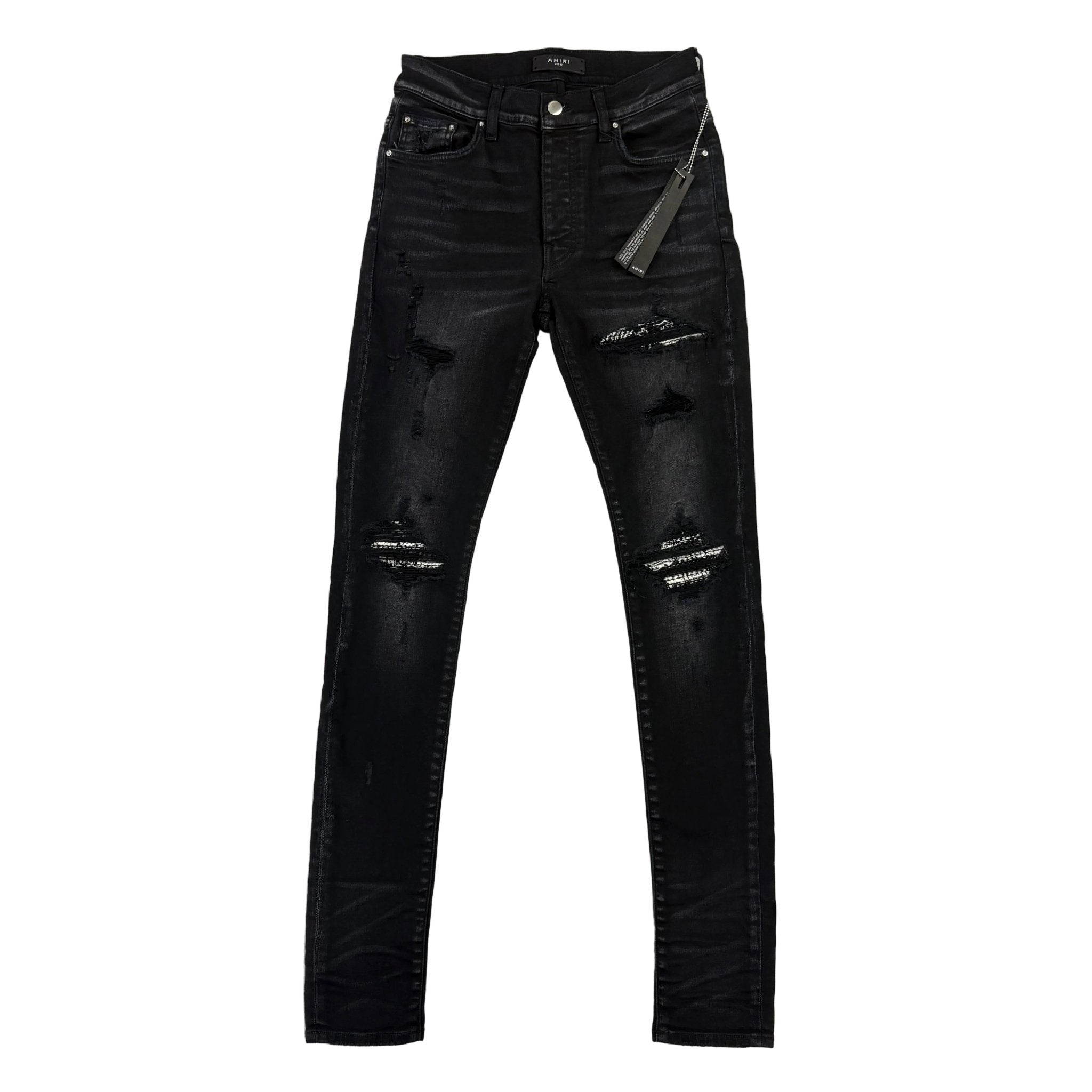Amiri Men’s Boucle MX1 Aged Black Distressed Jeans - Morely TrendsAmiri Type here:)