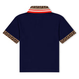 Fendi Double Collar Ff Polo Shirt Juniors