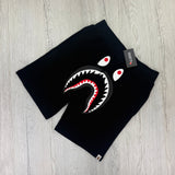 Bape Men’s Black Front Shark Shorts