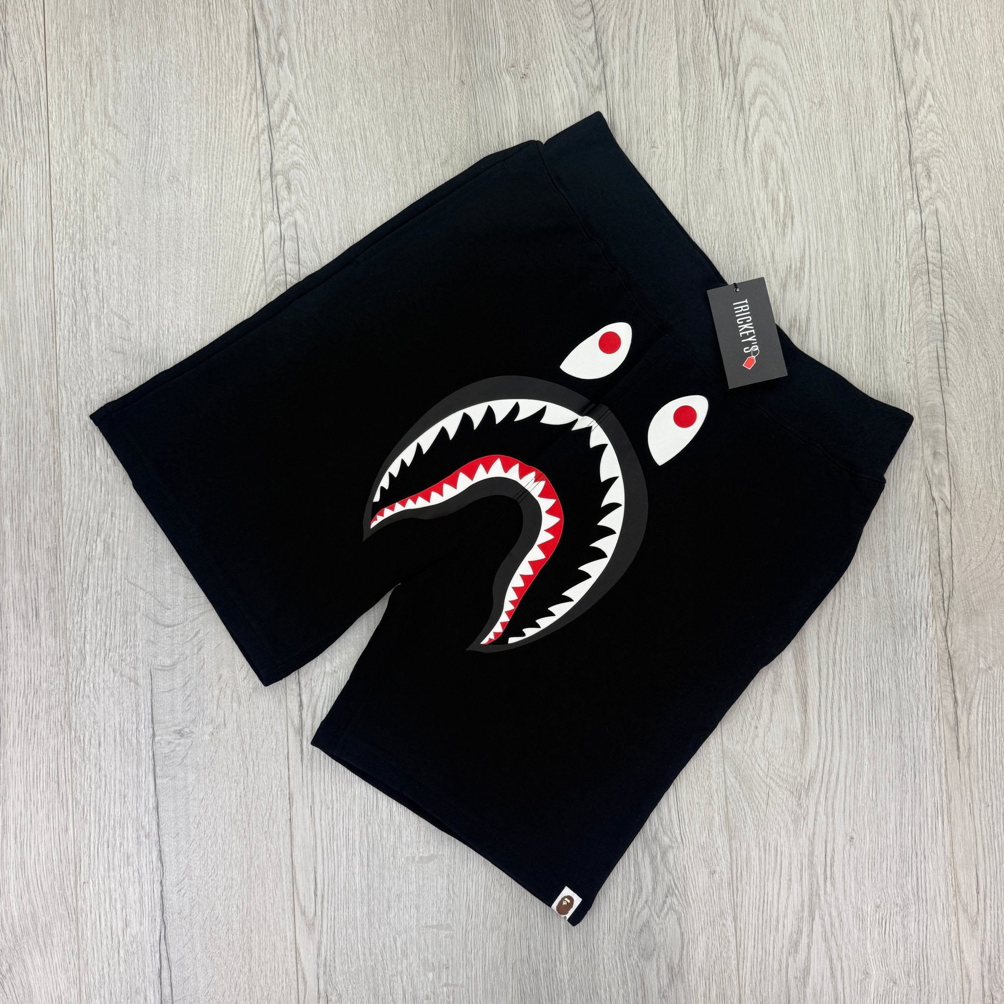 Bape Men’s Black Front Shark Shorts - Morely TrendsBape Type here:)