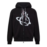 Vivienne Westwood Stencil Orb Zipped Hoodie