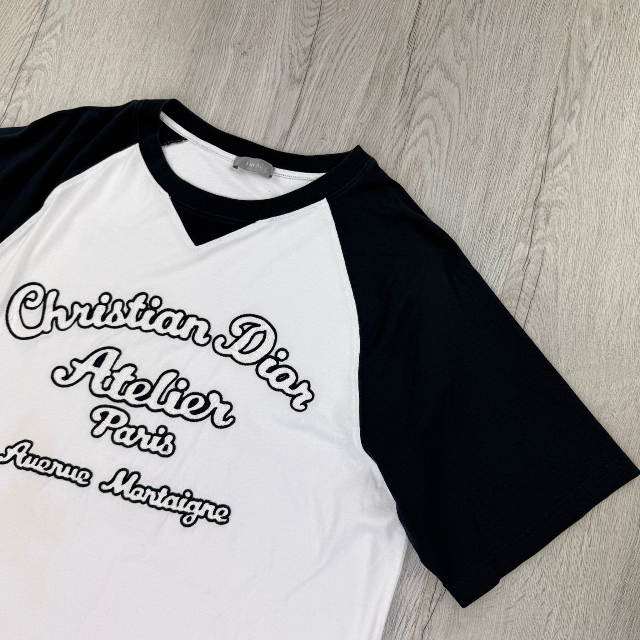 Christian Dior Men’s White & Navy ‘Atelier Paris’ T-shirt - Large Oversized - Morely TrendsDior Type here:)