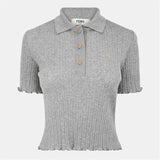 Fendi Cropped Polo Shirt