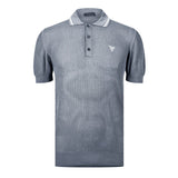 Prada Knit Short Sleeve Polo Shirt