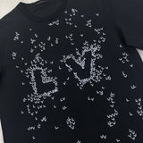 Louis Vuitton Men’s LV Spread Embroidery Black T-Shirt - XL