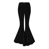 Saint Laurent Flared Velvet Trousers