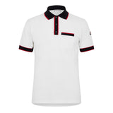 Moncler Striped Logo Polo Shirt