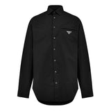 Prada Enamel Triangle Logo Long Sleeved Shirt