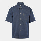 Bottega Veneta Short Sleeve Denim Shirt