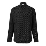 Saint Laurent Long Sleeve Polka Dot Shirt Mens