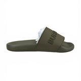 Burberry Logo Men’s Khaki Green Sliders