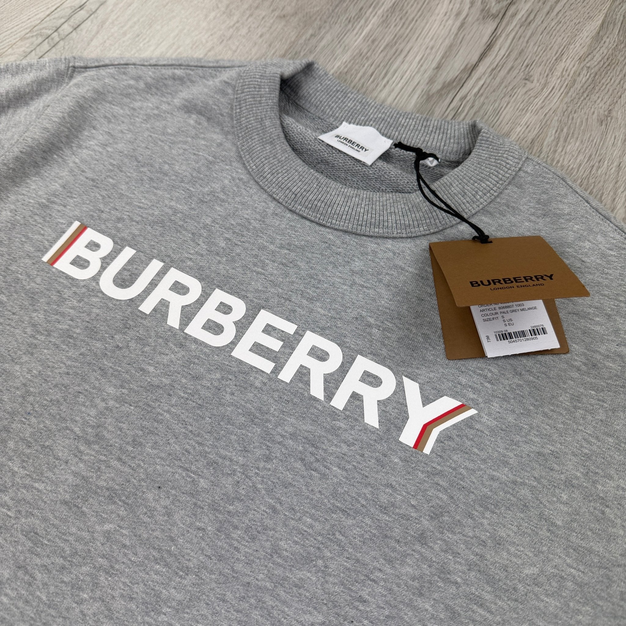 Burberry Men’s Grey Crewneck Jumper - Morely TrendsBurberry Type here:)