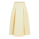 Bottega Veneta Pleated Wide Midi Skirt