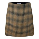 Moncler Check Wool Blend Miniskirt