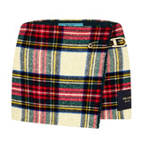 Prada Plaid Mini Skirt