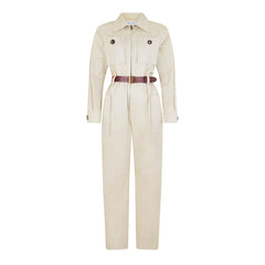 Saint Laurent Jumpsuit In Cotton Twill