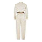 Saint Laurent Jumpsuit In Cotton Twill