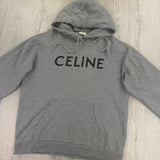 Celine Men’s Grey Loose Pullover Hoodie - XL