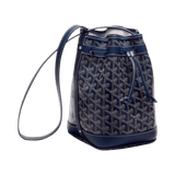 Goyard Petit Flot Bucket Bag Navy