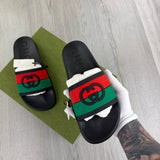 Gucci Men’s Black GG Interlocking Pool Sliders
