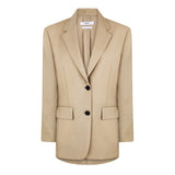 Prada Mohair Oversized Blazer With Triangle