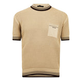 Prada Embroidered Logo Knitted T-Shirt